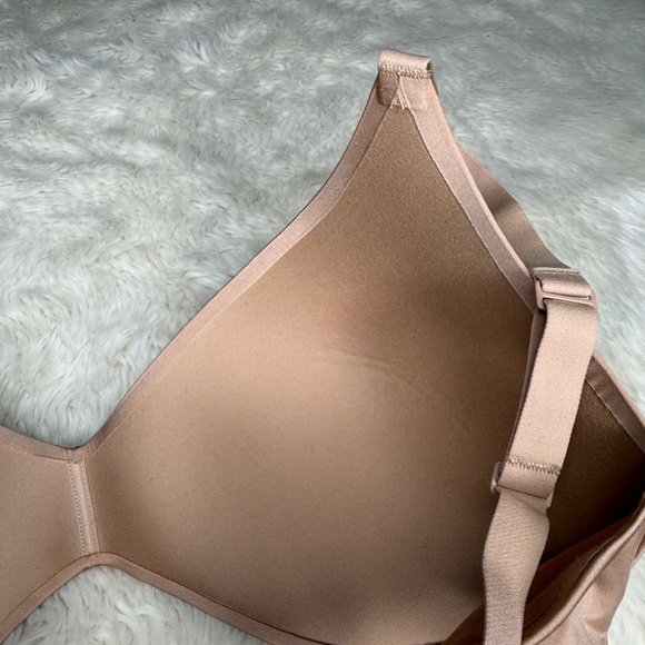 NWT Skims Wireless Form Push Up Plunge Bra Clay Tan Women Size 36DDD - Picture 10 of 13